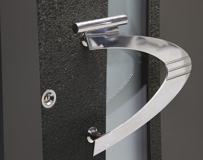 Alumium-Haustüren mit Edelstahl-Türgriff