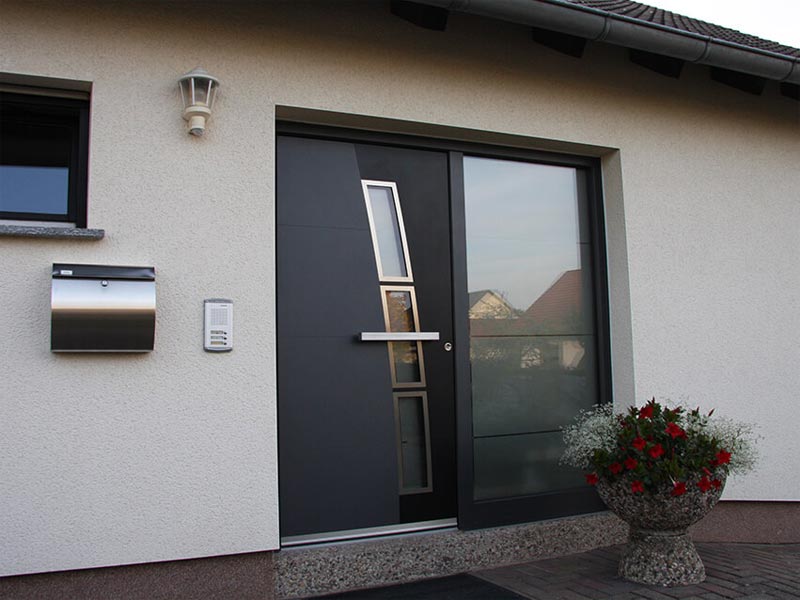 Edle Aluminium-Haustür